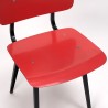 Friso Kramer Mid-Century industrial Revolt chair red/ pink