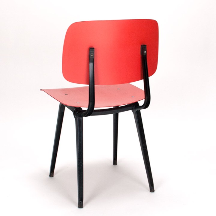 Friso Kramer Mid-Century industrial Revolt chair red/ pink