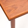 Deense uitschuifbare teakhouten Mid-Century eettafel