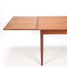 Deense uitschuifbare teakhouten Mid-Century eettafel
