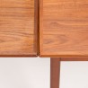 Deense uitschuifbare teakhouten Mid-Century eettafel