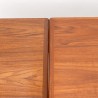 Deense uitschuifbare teakhouten Mid-Century eettafel