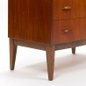 Teak large model Danish Mid-Century vintage dresser