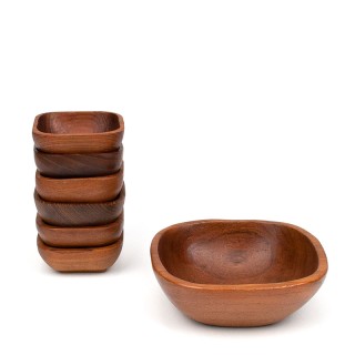 Peanut set in teak vintage 1960s