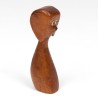 Mid-Century teak wood figurine of a dog