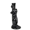 Mid-Century 1950/60s vase with woman standing against palm tree