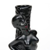 Mid-Century 1950/60s vase with woman standing against palm tree