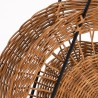 Mid-Century magazine/ krantenrek met riet