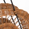 Mid-Century magazine/ krantenrek met riet