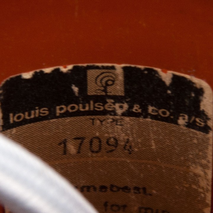 Poul Henningsen oranje vintage PH 4/3