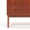 Deens teak Mid-Century boekenkast en secretaire meubel