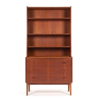 Danish teak Mid-Century bookcase and secretary furniture