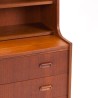 Deens teak Mid-Century boekenkast en secretaire meubel