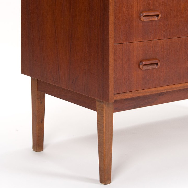 Deens teak Mid-Century boekenkast en secretaire meubel