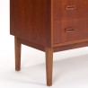Deens teak Mid-Century boekenkast en secretaire meubel