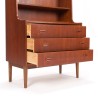 Danish teak Mid-Century bookcase and secretary furniture