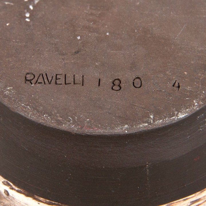 Groot model Mid-Century Ravelli berkenbast model 180-4 vaas