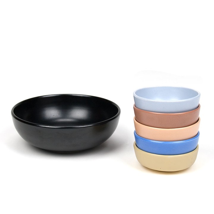 Pastelkleurige Flora Gouda vintage Mid-Century pinda set