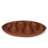 Mid-Century organically shaped bowl in teak