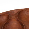 Mid-Century organisch vormgegeven schaal in teak