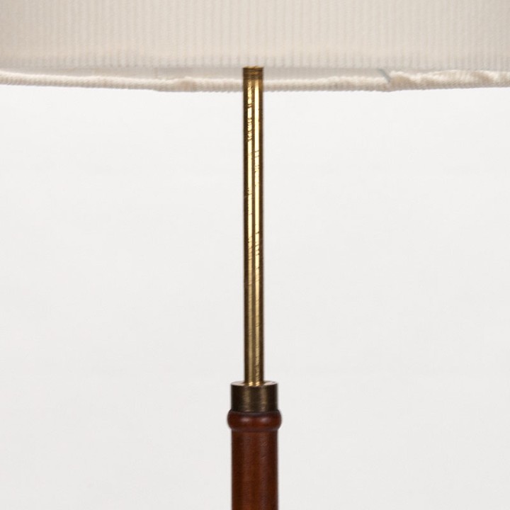 Teakhouten Mid-Century Deense slanke vloerlamp