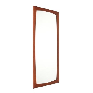 Mid-Century Deense vintage teakhouten spiegel