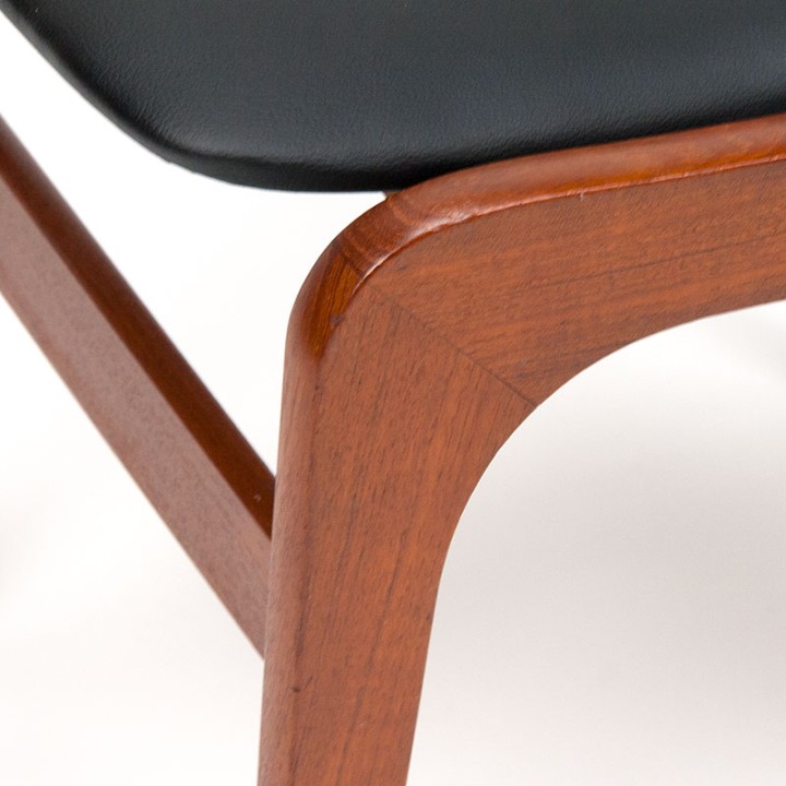 Organically shaped Danish vintage ottoman