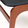 Organically shaped Danish vintage ottoman