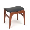 Organically shaped Danish vintage ottoman