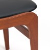 Organisch vormgegeven Deense vintage ottoman