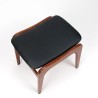Organisch vormgegeven Deense vintage ottoman