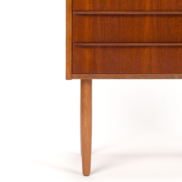 Deens model vintage Mid-Century kleine ladekast