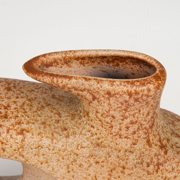 Ceramic Mid-Century vase organic shape