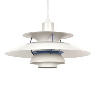 Louis Poulsen PH 5 vintage white model design by Poul Henningsen