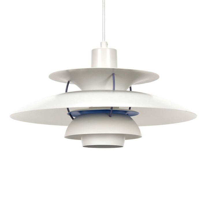 Louis Poulsen PH 5 vintage white model design by Poul Henningsen
