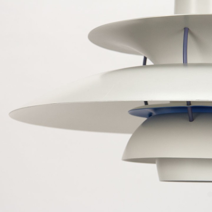 Louis Poulsen PH 5 vintage white model design by Poul Henningsen