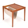 Teakhouten Mid-Century bijzettafel/ krantenrek ontwerp S.P.
