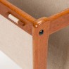 Teak Mid-Century side table/newspaper rack design S.P. 