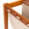 Teakhouten Mid-Century bijzettafel/ krantenrek ontwerp S.P.