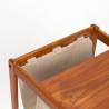 Teakhouten Mid-Century bijzettafel/ krantenrek ontwerp S.P.
