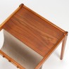 Teak Mid-Century side table/newspaper rack design S.P. 