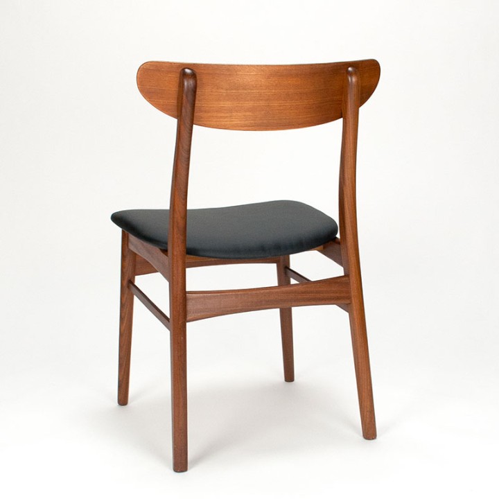 Mid-Century Danish set of 6 teak dining chairs