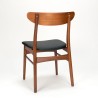 Mid-Century Danish set of 6 teak dining chairs