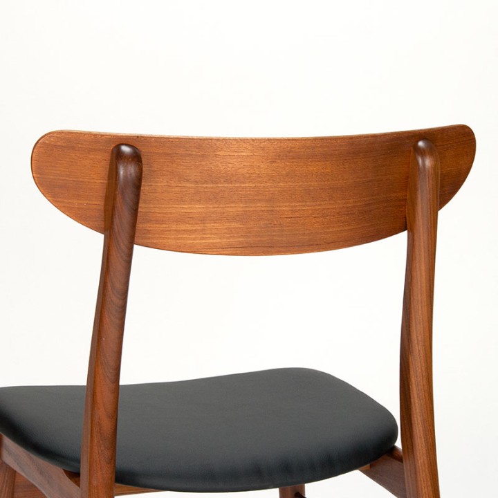 Mid-Century Danish set of 6 teak dining chairs