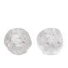 Set van 2 vintage sneeuwbal kandelaar van Kosta Boda