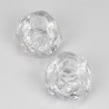 Set van 2 vintage sneeuwbal kandelaar van Kosta Boda