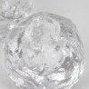 Set van 2 vintage sneeuwbal kandelaar van Kosta Boda