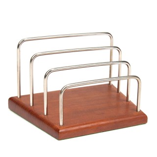 Brievenhouder Deens model uit de zestiger jaren in teak
