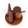 Danish salt and pepper set in vintage teak