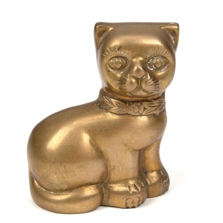 Sculptuur uit de zestiger jaren van een kat